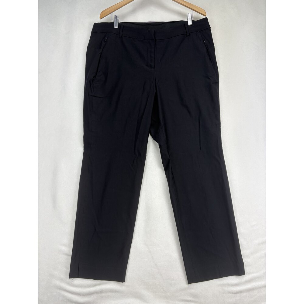 Lane Bryant Plus Size 20 Black Straight Leg Dress Pants - Picture 2 of 11